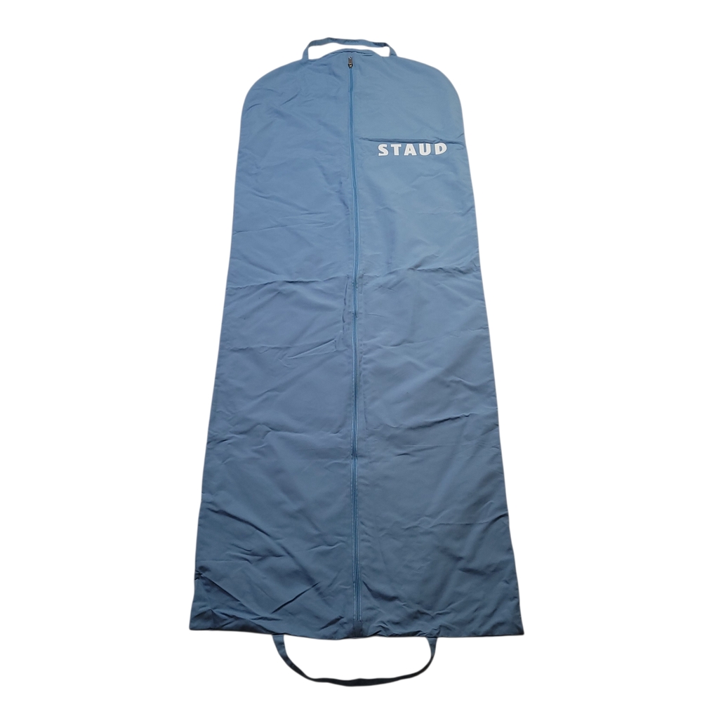 Staud Garment Bag Logo Designer Gown Storage Travel Empty Light Blue 60 x 23 in